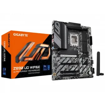 Placa de baza Gigabyte Z890 UD WIFI6E, LGA1851, Intel Z890, ATX