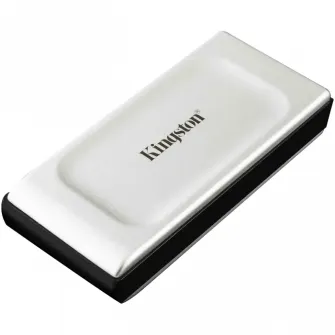 SSD portabil extern Kingston XS2000, 1 TB, Argintiu (SXS2000/1000G)