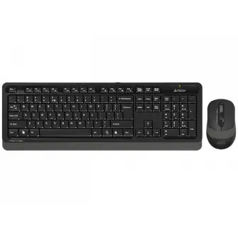Set Tastatura + Mouse A4Tech FG1010S, Fara fir, Gri