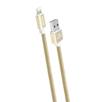 Cablu incarcare si sincronizare Xpower Lightning Cable, Metal, USB Type-A/micro-USB, 1m, Auriu
