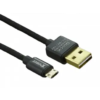 Cablu incarcare si sincronizare Xpower Micro cable Speed Cable, USB Type-A/micro-USB, 1,2m, Negru
